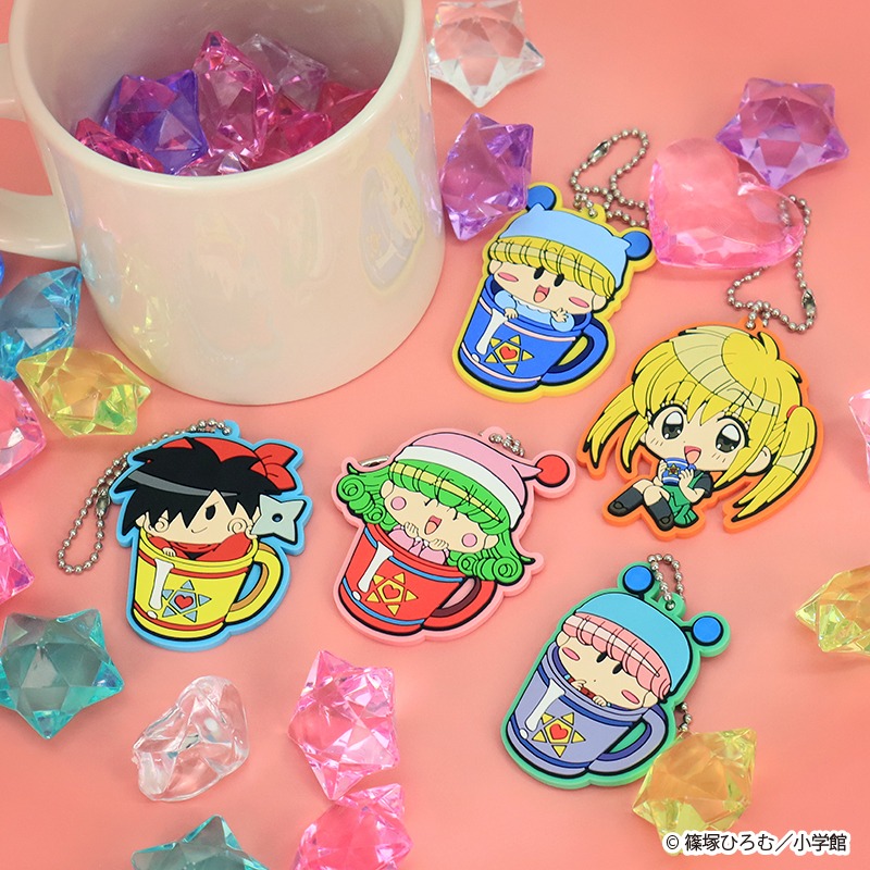 「『ミルモでポン！』ラバーマスコット」全5種。
