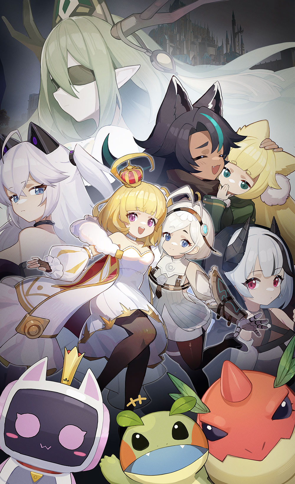 TVアニメ「攻略うぉんてっど！～異世界救います!?～」キービジュアル(c)bilibili