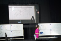 りぼんチームのリレー4コマ。1コマ目は同じくちゃお編集長、2コマ目はりぼん編集者、3コマ目は中島みるく、4コマ目は津山ちなみが担当。