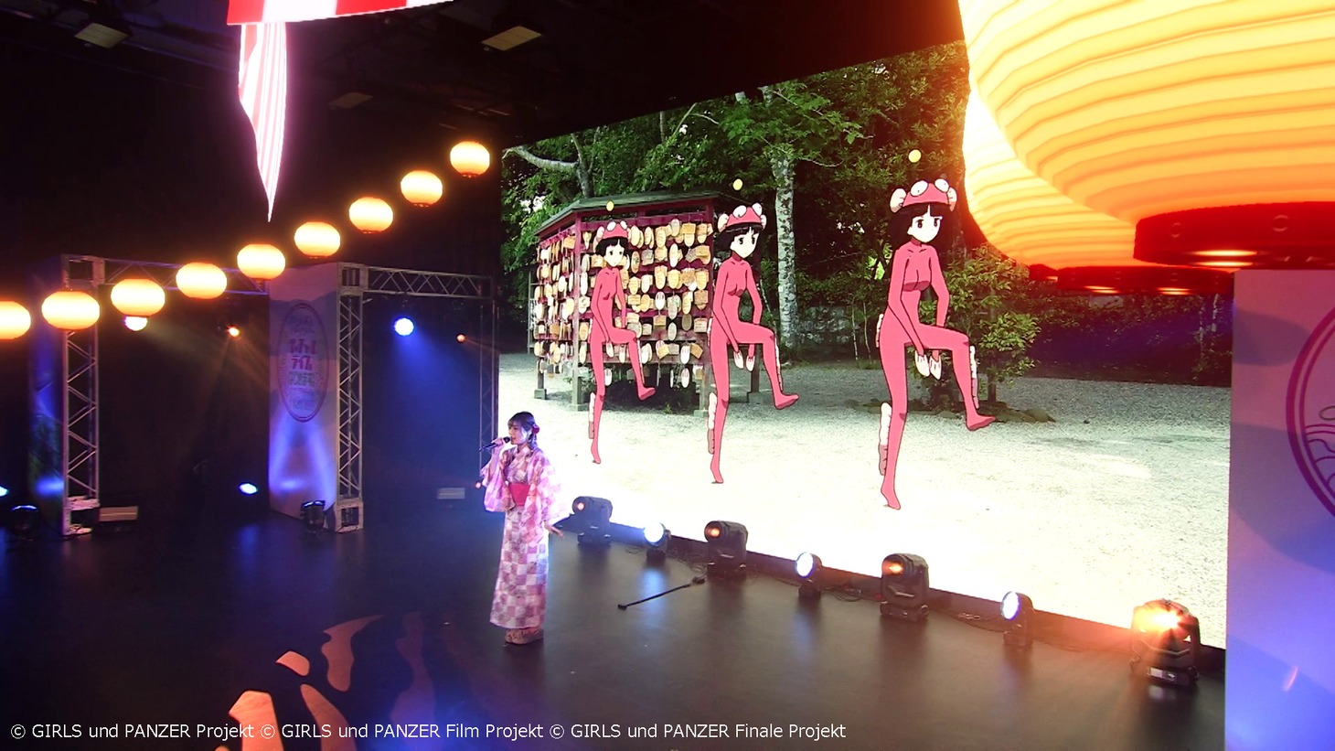 「ガールズ＆パンツァー バーチャルライブ、はじめます！～オオアライで全員集合!!!!!!!～」より。