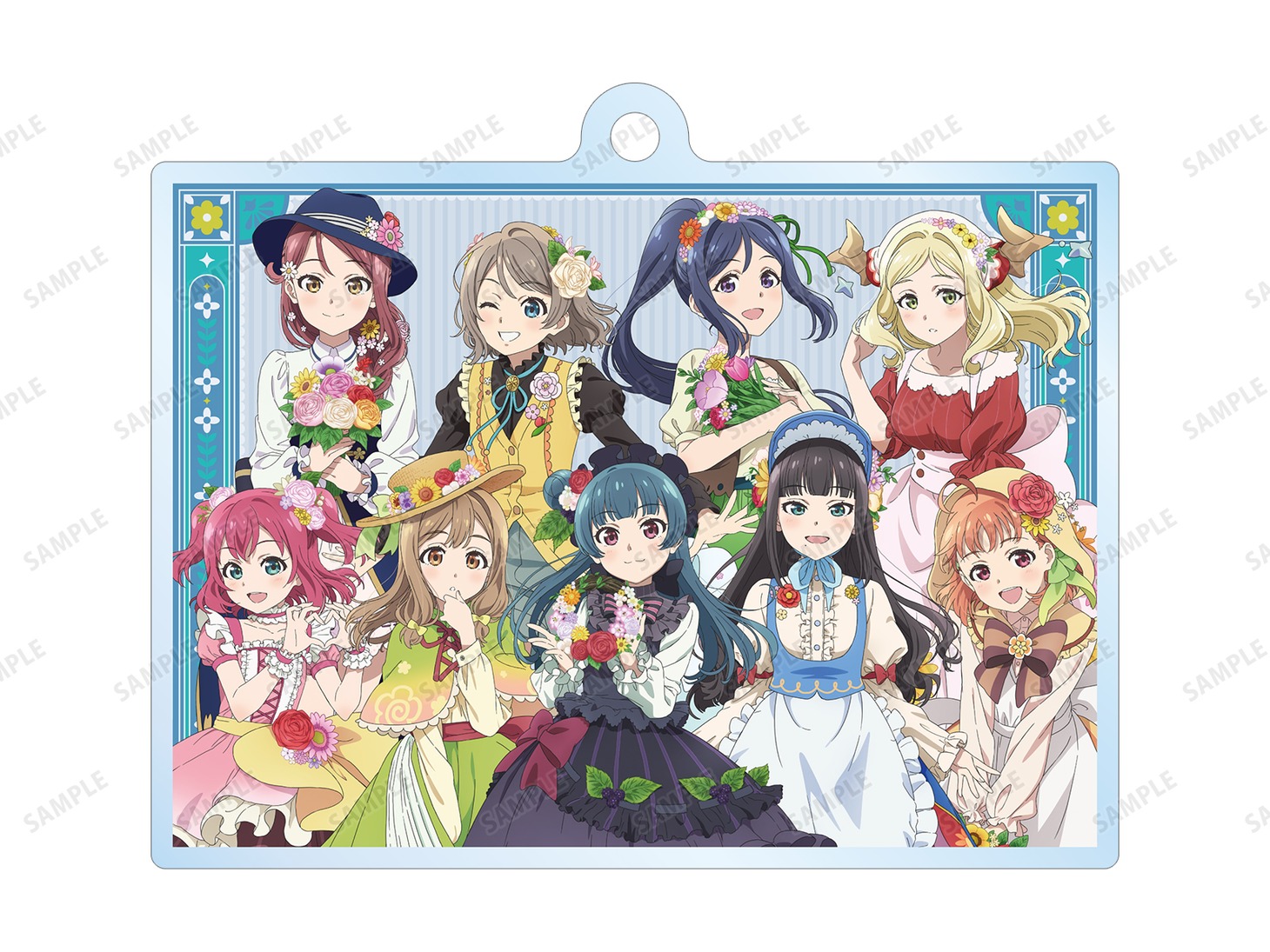 「トレーディングアクリルキーホルダー」1BOX購入特典の「描き下ろしイラスト 集合A 花祭り村娘ver. アクリルキーホルダー」