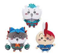 「ぬいぐるみS（緑谷出久×ちいかわ、爆豪勝己×ハチワレ、轟焦凍×うさぎ）」