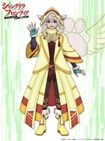 アニマリア（CV：千本木彩花）
モンスターの観察・撮影を目的とするクラン「SF-Zoo」のリーダー。モンスターを撮影するためだけに状態異常（デバフ）を極めた呪術師。モンスターへ異常な執着心を見せる。