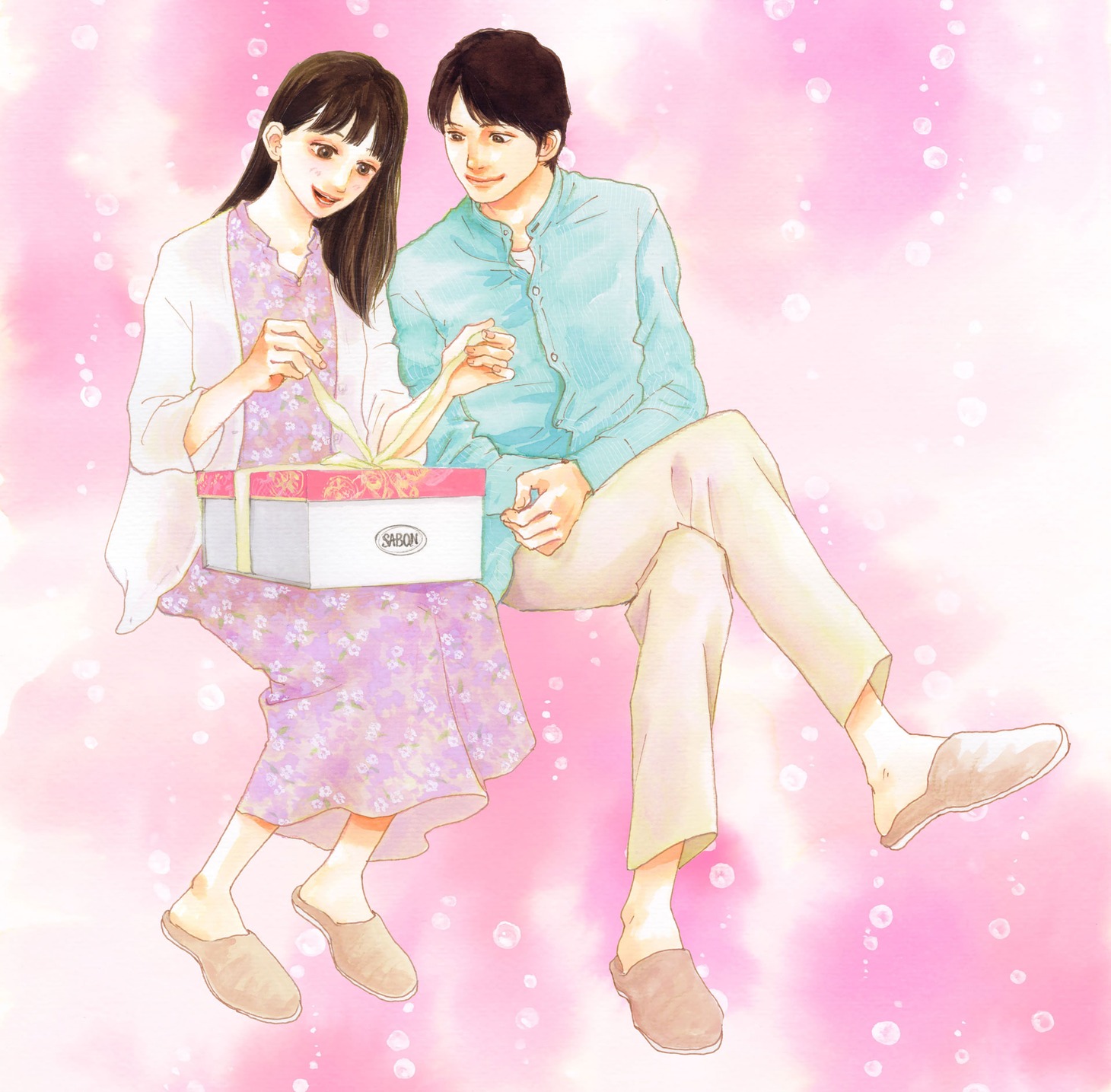 いくえみ綾による描き下ろしイラスト。