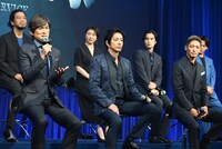 映画「沈黙の艦隊」完成報告会より。
