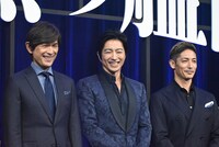 映画「沈黙の艦隊」完成報告会より。