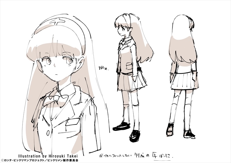 十字架のキャラクター原案イラスト。