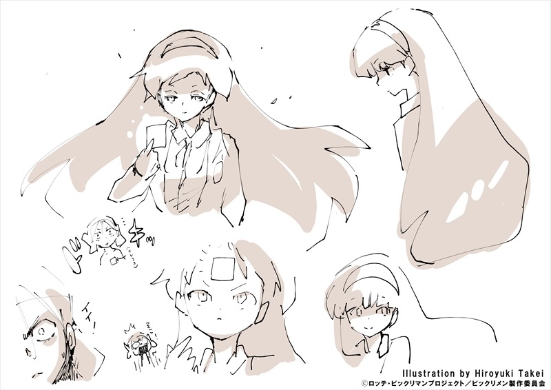 十字架のキャラクター原案イラスト。