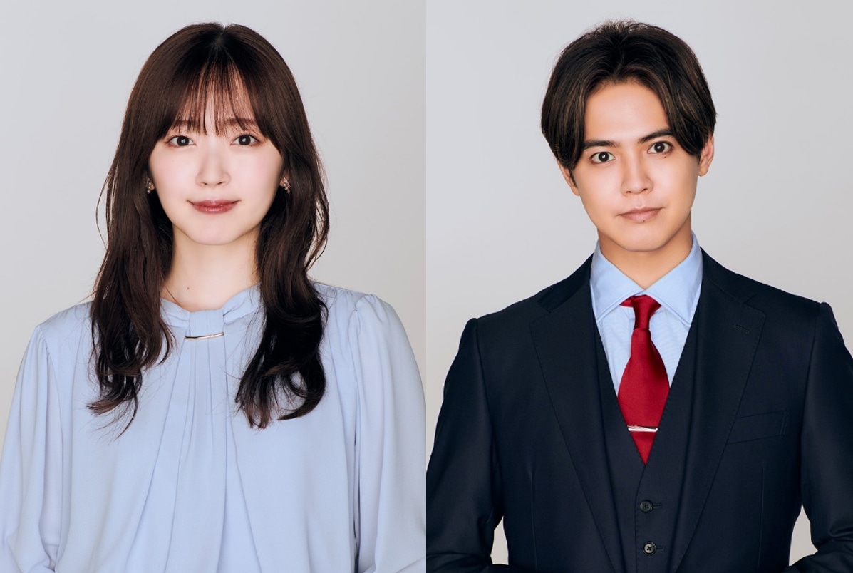 左から、鈴木愛理、片寄涼太。(c)「推しが上司になりまして」製作委員会