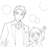 ぬりえとシールがセットになったオリジナルブックE「ロイド」(c)遠藤達哉/集英社・SPY×FAMILY 製作委員会