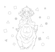 ぬりえとシールがセットになったオリジナルブックC「アーニャとおともだち」 (c)遠藤達哉/集英社・SPY×FAMILY 製作委員会