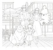 全種共通のぬりえ。 (c)遠藤達哉/集英社・SPY×FAMILY 製作委員会