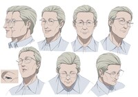 園山修（CV：松山鷹志）。秘鳥を養子に迎え入れた老父。穏やかな性格。秘鳥のよき父親であろうと日々奮闘している