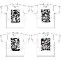 墨絵イラストを用いたTシャツ。