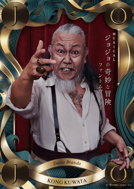 ダリオ・ブランドー役のコング桑田。