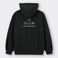 スウェットパーカの背面。