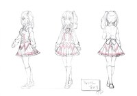 竜閑天梨の三面図。