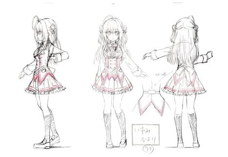 和泉妃愛の三面図。