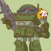 スコープドッグ ラスカルショルダーカスタム。ラスガメス軍の正式主力AT（あらいぐまトルーパー）、スコープドッグの肩にラスカルを装備した機体。 頭部の3つのレンズはそれぞれ標準ズーム、精密照準、広角となっており、パイロットにゴーグルを通してヨゴレ情報が伝達され、ヨゴレを洗い残す事がない。