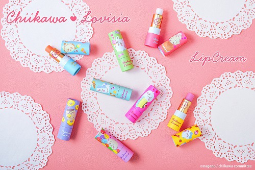 「Lovisiaちいかわ大集合リップクリーム」