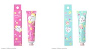 「Lovisiaちいかわ大集合ハンドクリーム」。左からちいかわ、ハチワレ。
