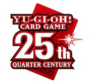 遊戯王オフィシャルカードゲーム25周年のロゴ。