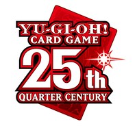 遊戯王オフィシャルカードゲーム25周年のロゴ。