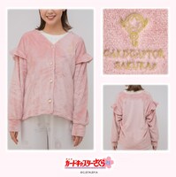 「刺繍入りデザインカーディガン」着用イメージ