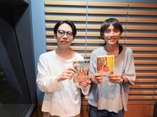 左からうめざわしゅん、パーソナリティの吉田尚記アナウンサー。