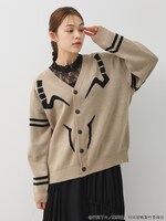 「宿儺 イメージ ジャガードニットカーディガン」