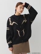 「宿儺 イメージ ジャガードニットカーディガン」