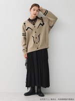 「宿儺 イメージ ジャガードニットカーディガン」