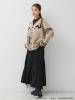 「宿儺 イメージ ジャガードニットカーディガン」