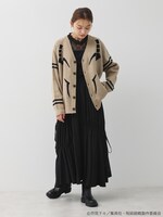 「宿儺 イメージ ジャガードニットカーディガン」