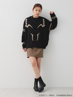 「宿儺 イメージ ジャガードニットカーディガン」