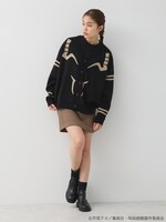 「宿儺 イメージ ジャガードニットカーディガン」