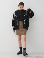 「宿儺 イメージ ジャガードニットカーディガン」