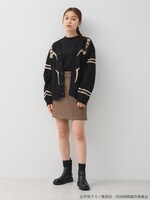 「宿儺 イメージ ジャガードニットカーディガン」