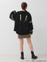 「宿儺 イメージ ジャガードニットカーディガン」