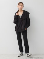 「呪術高専 校章刺繍ライダースパーカー」