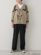 「宿儺 イメージ ジャガードニットカーディガン」