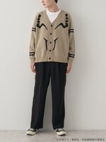 「宿儺 イメージ ジャガードニットカーディガン」