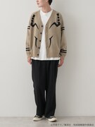 「宿儺 イメージ ジャガードニットカーディガン」