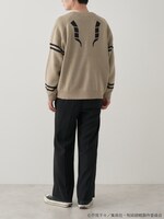 「宿儺 イメージ ジャガードニットカーディガン」