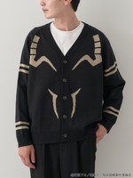 「宿儺 イメージ ジャガードニットカーディガン」