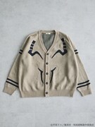 「宿儺 イメージ ジャガードニットカーディガン」