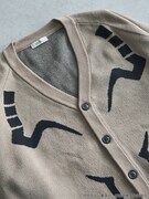 「宿儺 イメージ ジャガードニットカーディガン」