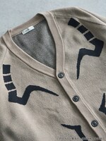 「宿儺 イメージ ジャガードニットカーディガン」