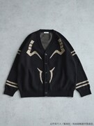 「宿儺 イメージ ジャガードニットカーディガン」