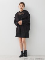 「呪術高専 校章刺繍ライダースパーカー」